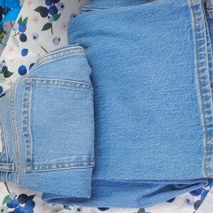 PINK Victoria's Secret Light Blue Straight High Rise Jeans